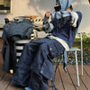 Removable Multi-pocket Ribbon Distressed Cargo Pants