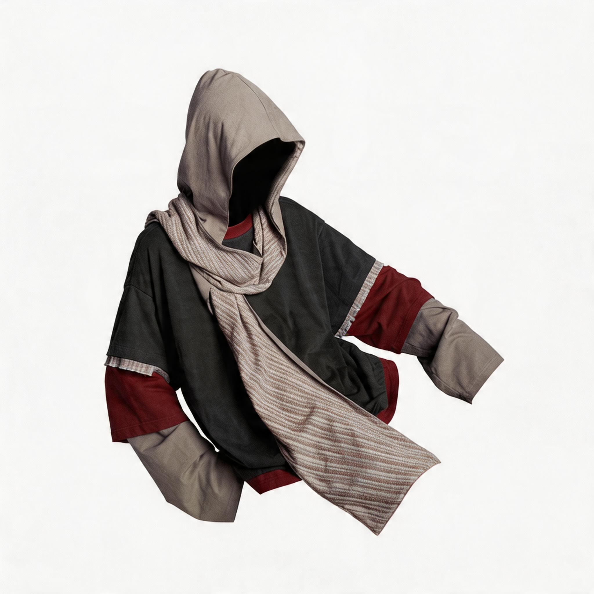 Striped Patchwork 3-in-1 Long Sleeve Tee