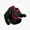 Two-Tone Striped Plaid Raglan Hoodie
