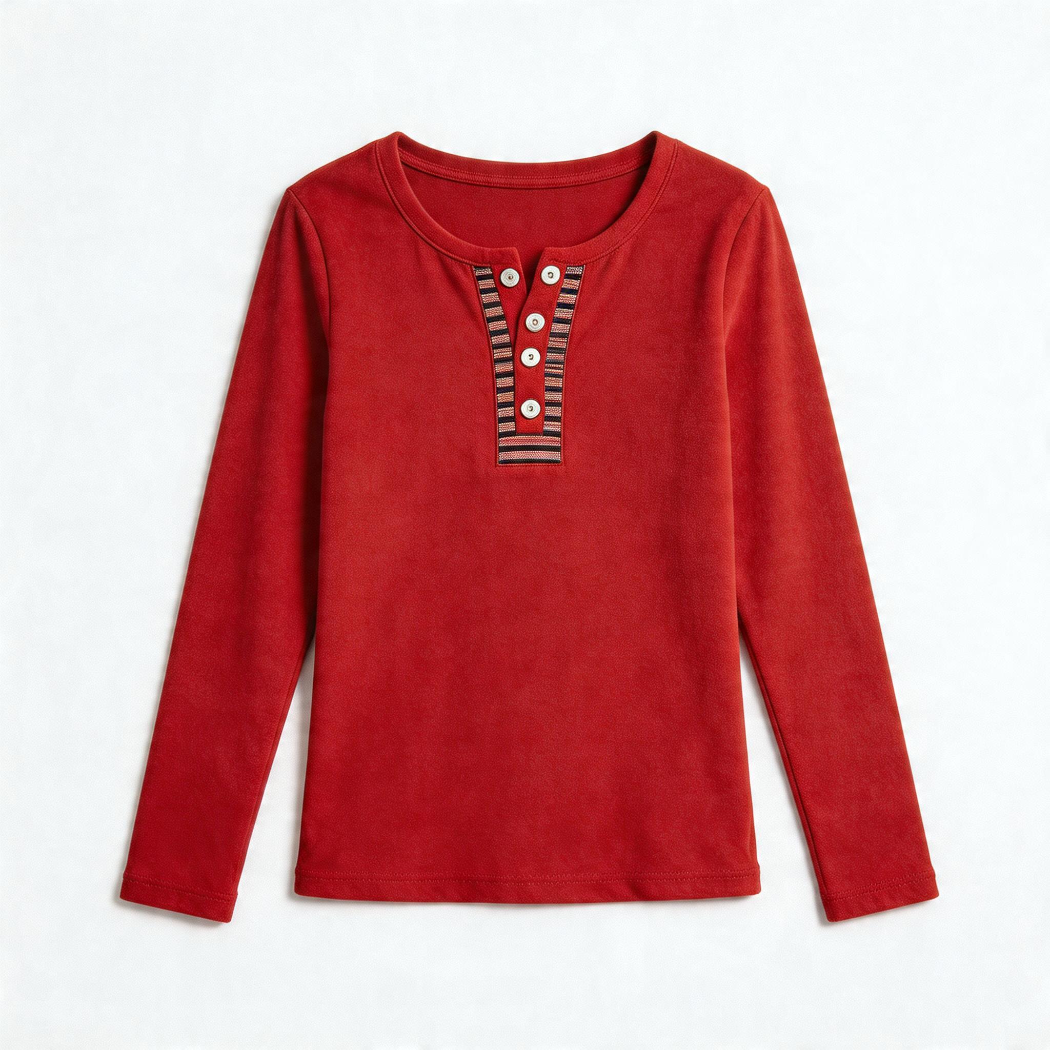 Striped Cutout Neck Long Sleeve Tee