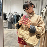 Modified Detachable Hood Batwing Harrington Jacket