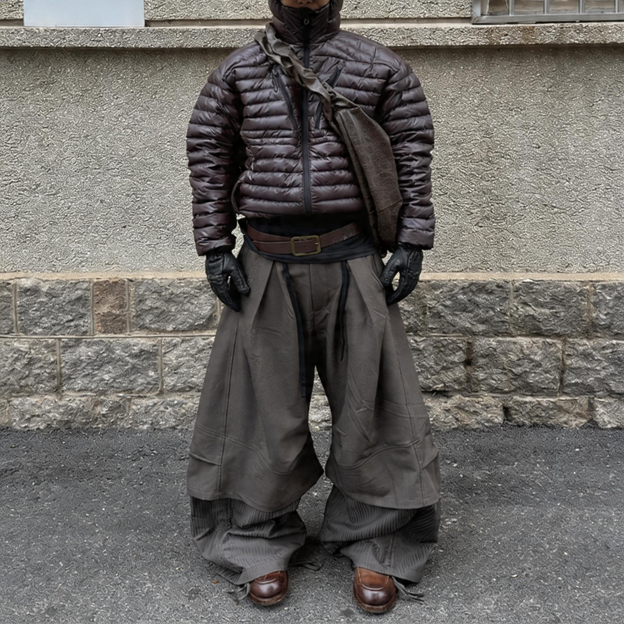 Two-in-One Pleated Tailored Pants