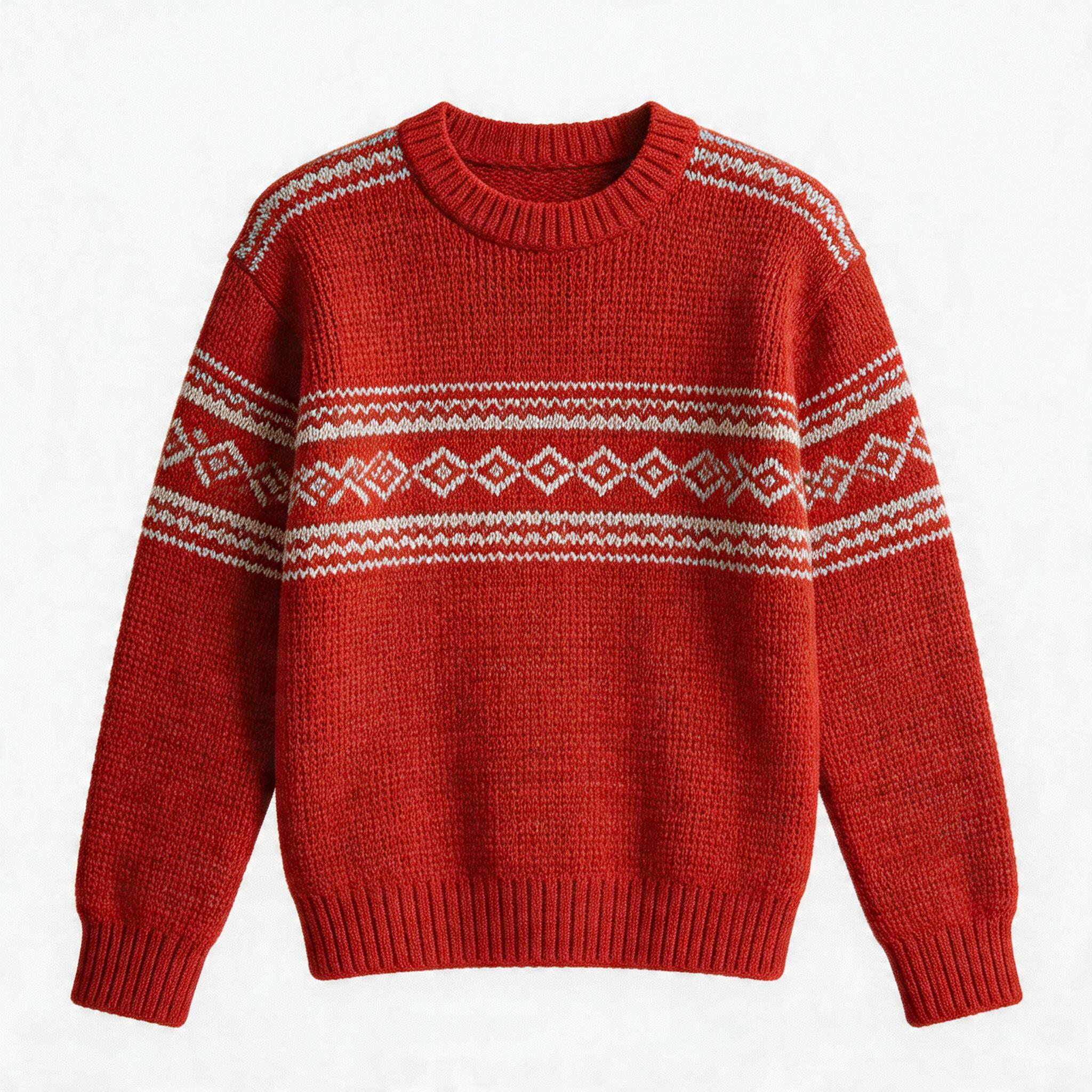 Boho Color Block Knit Sweater
