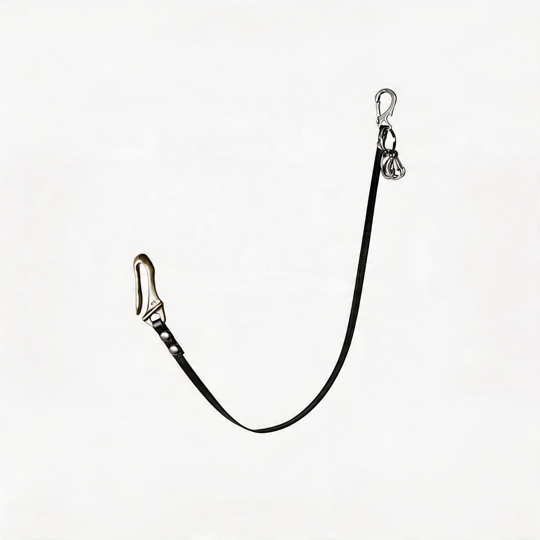 Double Hook Leather Rope Pants Chain