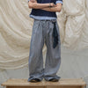 Plaid Casual Pants With Detachable Scarf