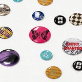 Set of Metal Status Label Badges