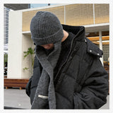 Convertible Wool Beanie Scarf