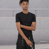 Hip Hop Stretchy Ribbed Slim Tee
