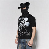 Rhinestone Mickey Print Tees