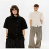 Linen Lyocell Short-Sleeve Shirt