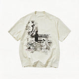 Ink Print Quick-drying Loose Cotton Tees