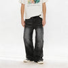 Men's Washed Fleece Relaxed Straight Jeans