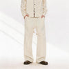 Straight Leg Drawstring Linen Tencel Pants