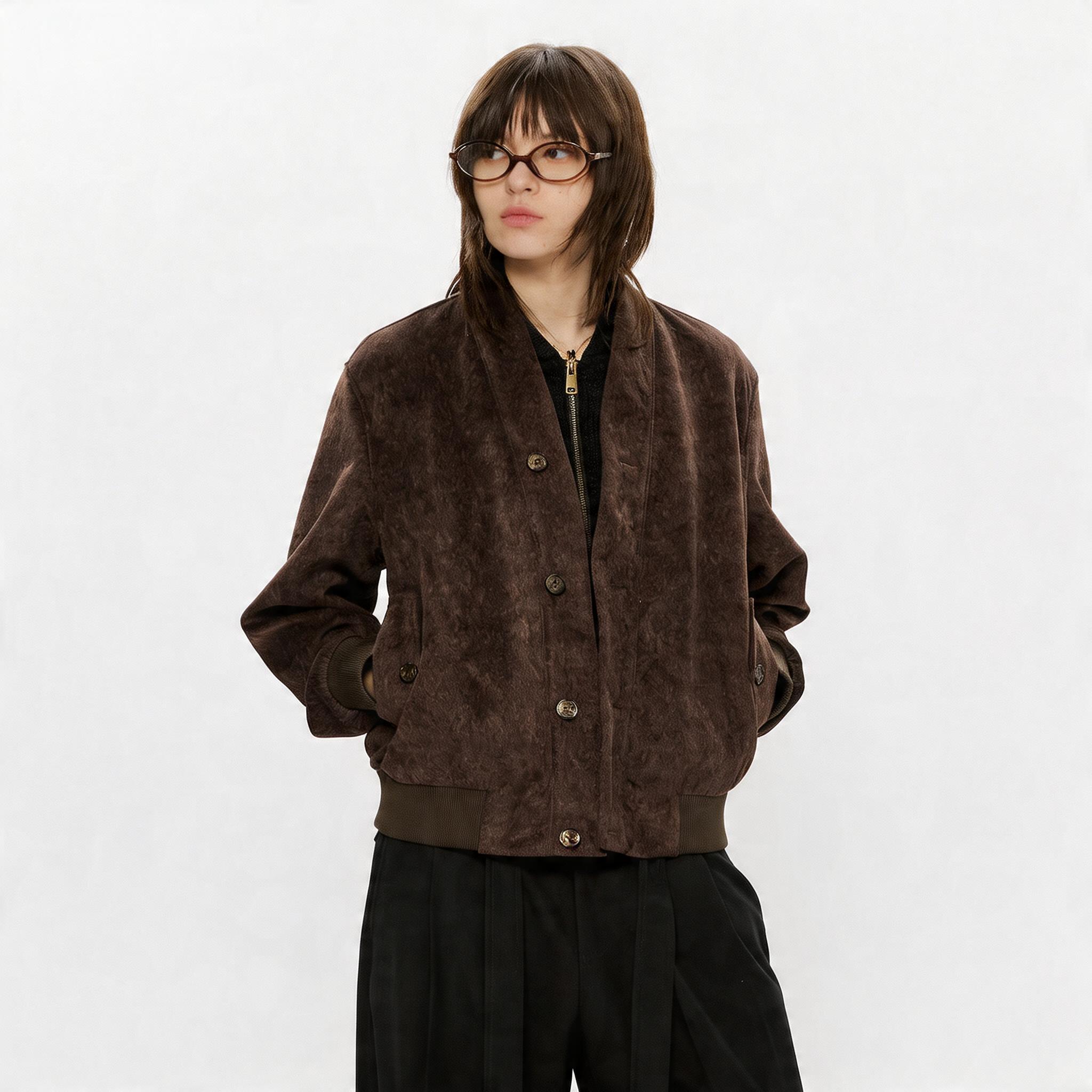 Men's V-Neck 2-In-1 Chenille Jacket