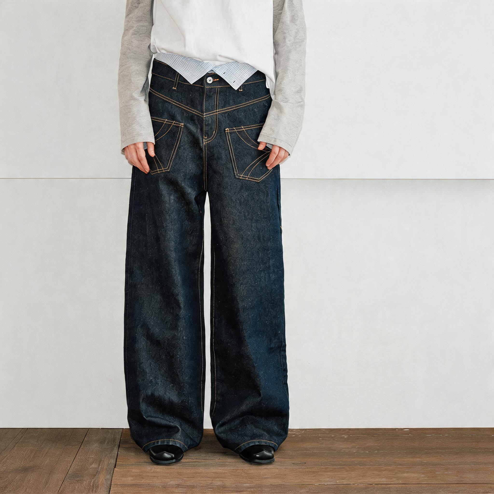 Men's Reversible Baggy Pocket Jeans