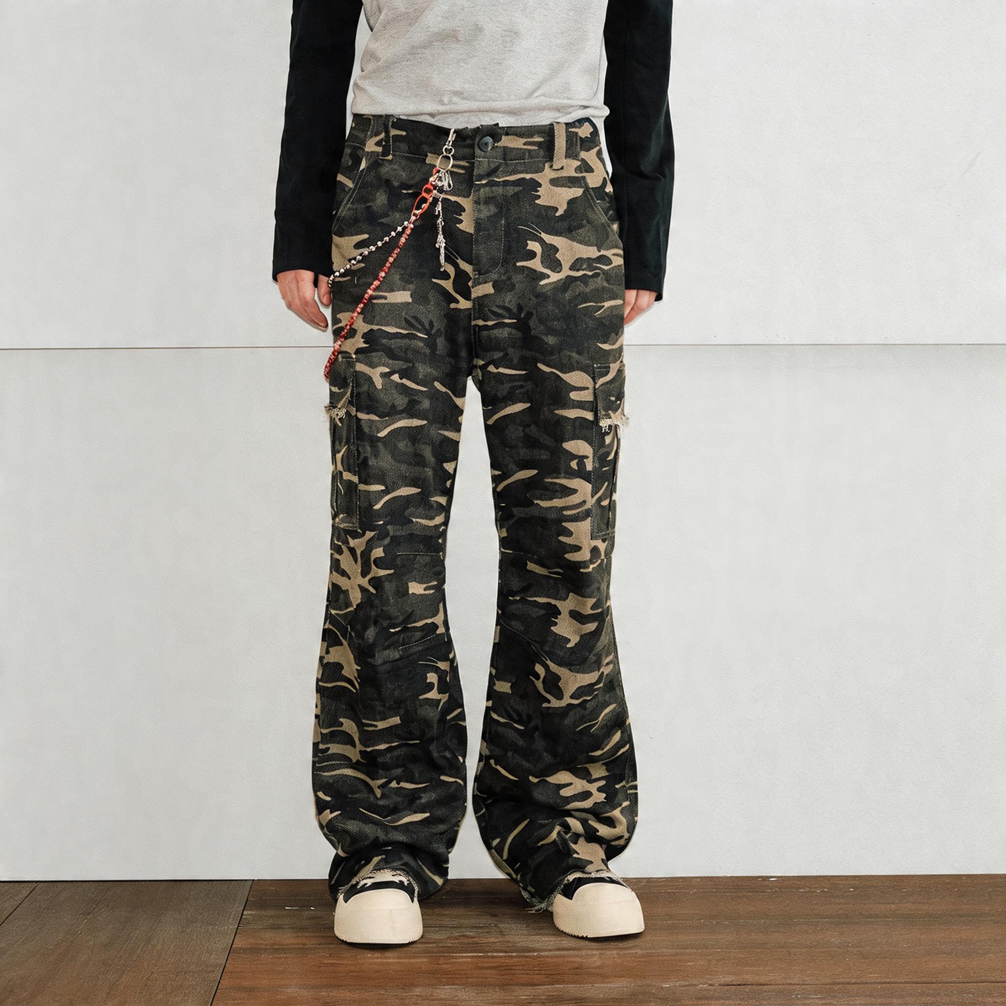 Loose Camouflage Cargo Pants