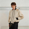 Men's Versatile Dual-Zip Satin-Reflective MA1 Bomber