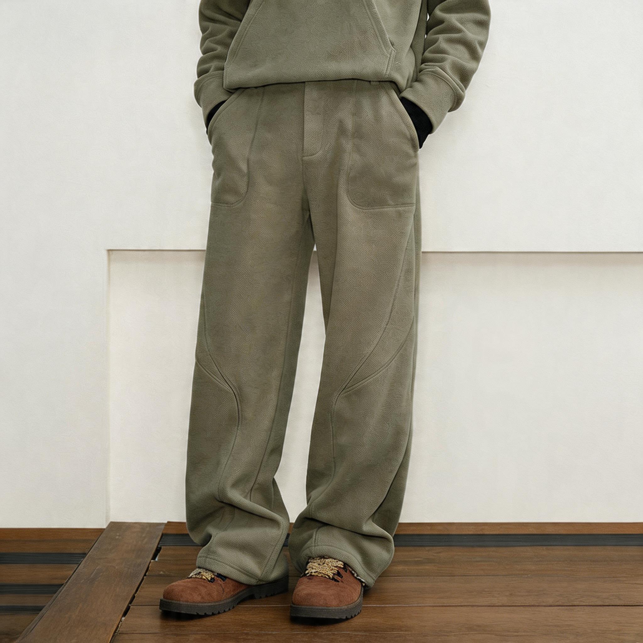 Men's Casual Thick Self-Heating Fleece Pants
