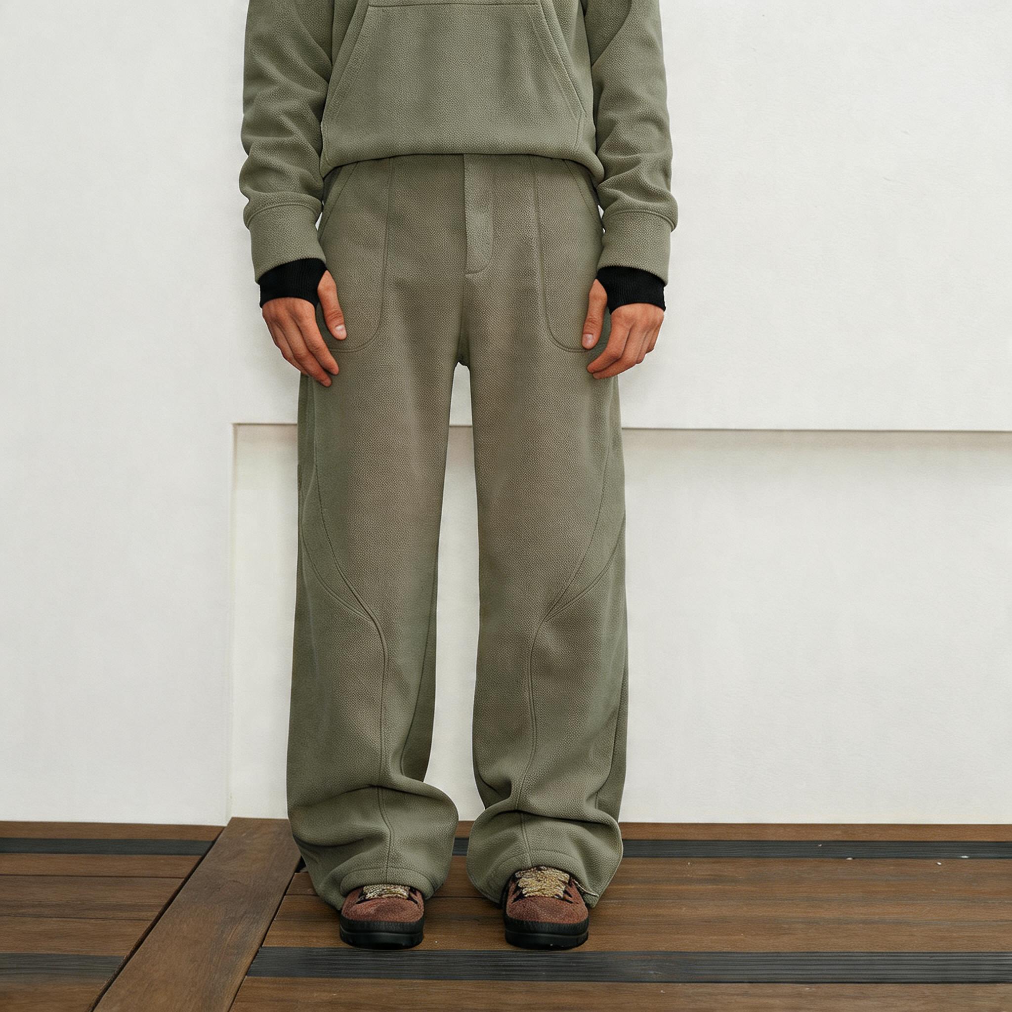 Men's Casual Thick Self-Heating Fleece Pants