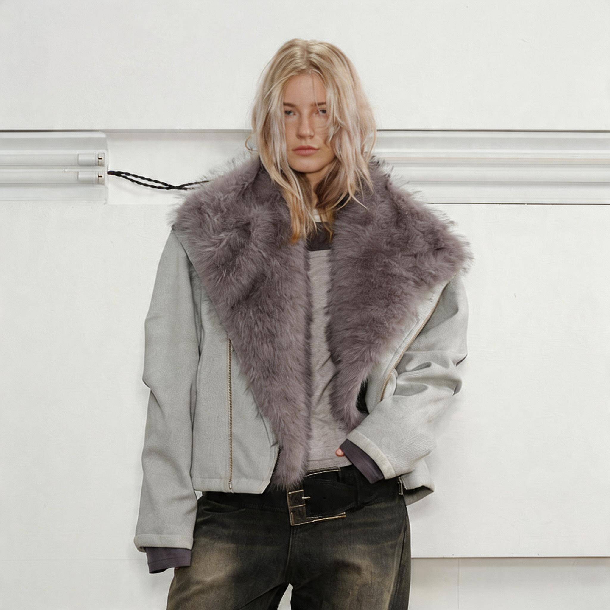 Men's Winter Detachable Rabbit Fur Coat