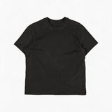 Black Minimalist Slogan Cotton Tee