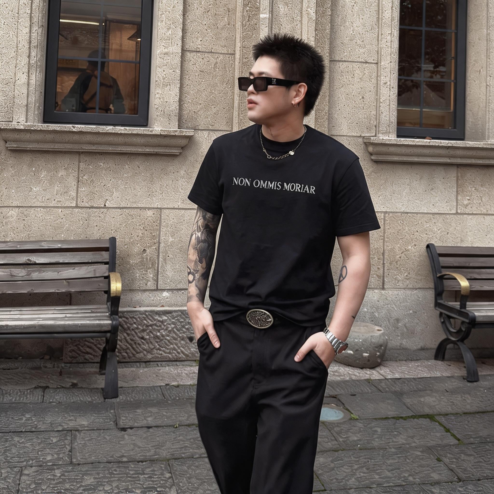 Thorn Loop Logo Print Cotton Tee