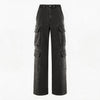 Gradient Blue Distressed Four-Pocket Jeans