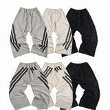 Distressed Curved Royal Ribbon Sweatpants