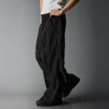 Waterproof Irregular Zippered Baggy Trench Pants