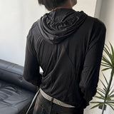 Two-Tone Cooling Stretch Mesh Hooded Jacket