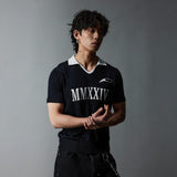 Old Money V-Neck Blend Polo Shirts