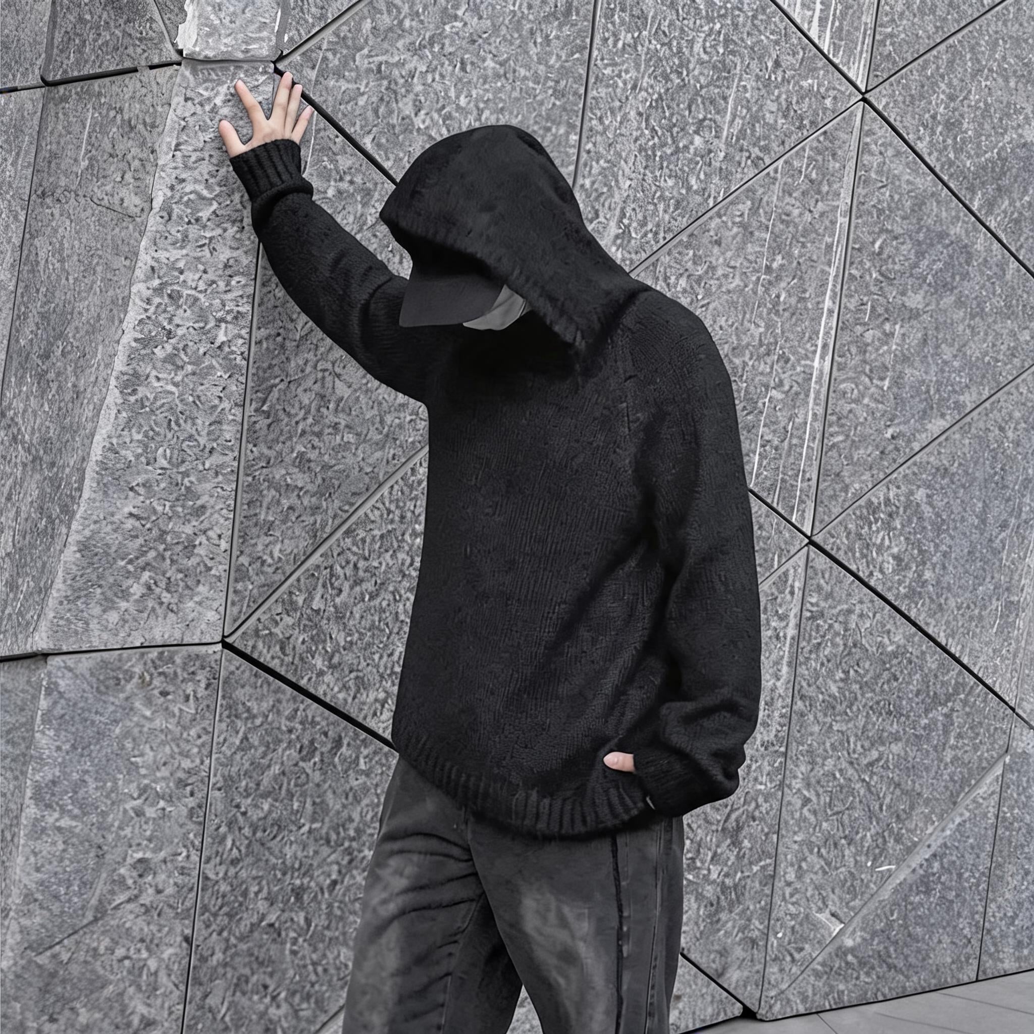 Couple Two Tone Wool Hoodies