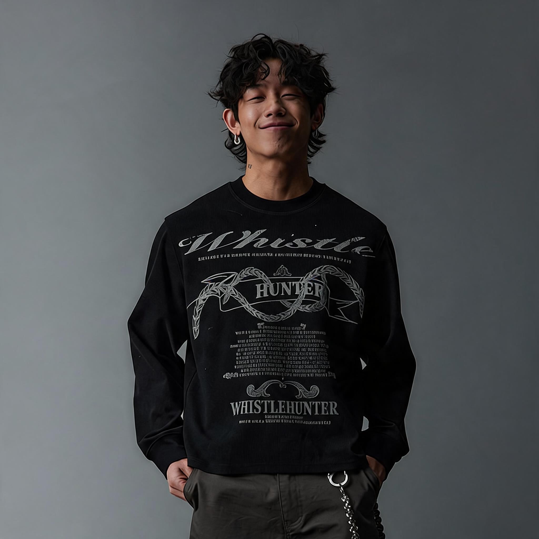 Cleanfit Couple Vintage Long-sleeve Wheat Tees