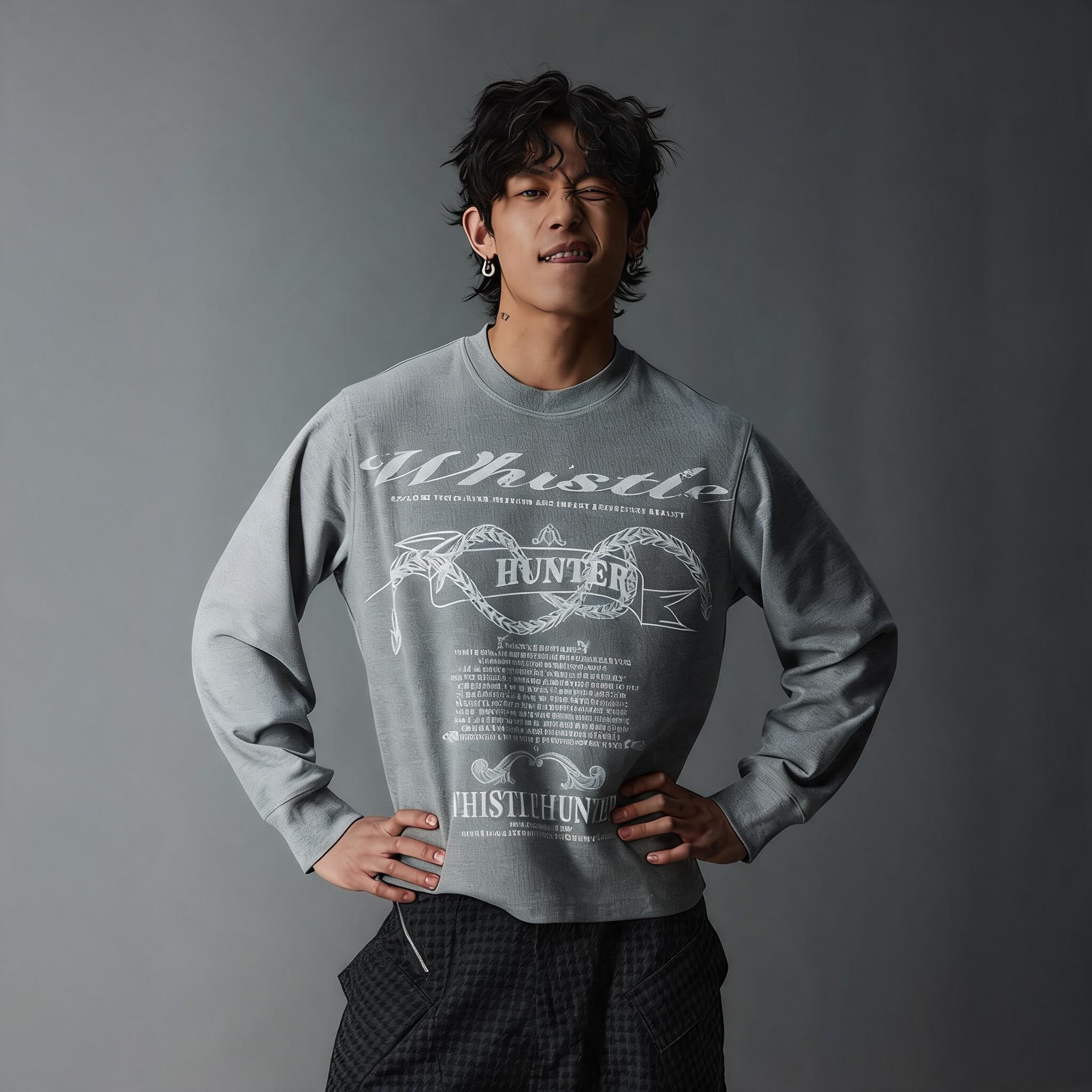 Cleanfit Couple Vintage Long-sleeve Wheat Tees