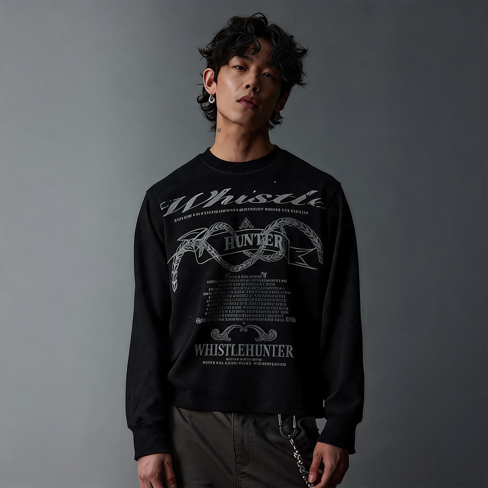 Cleanfit Couple Vintage Long-sleeve Wheat Tees