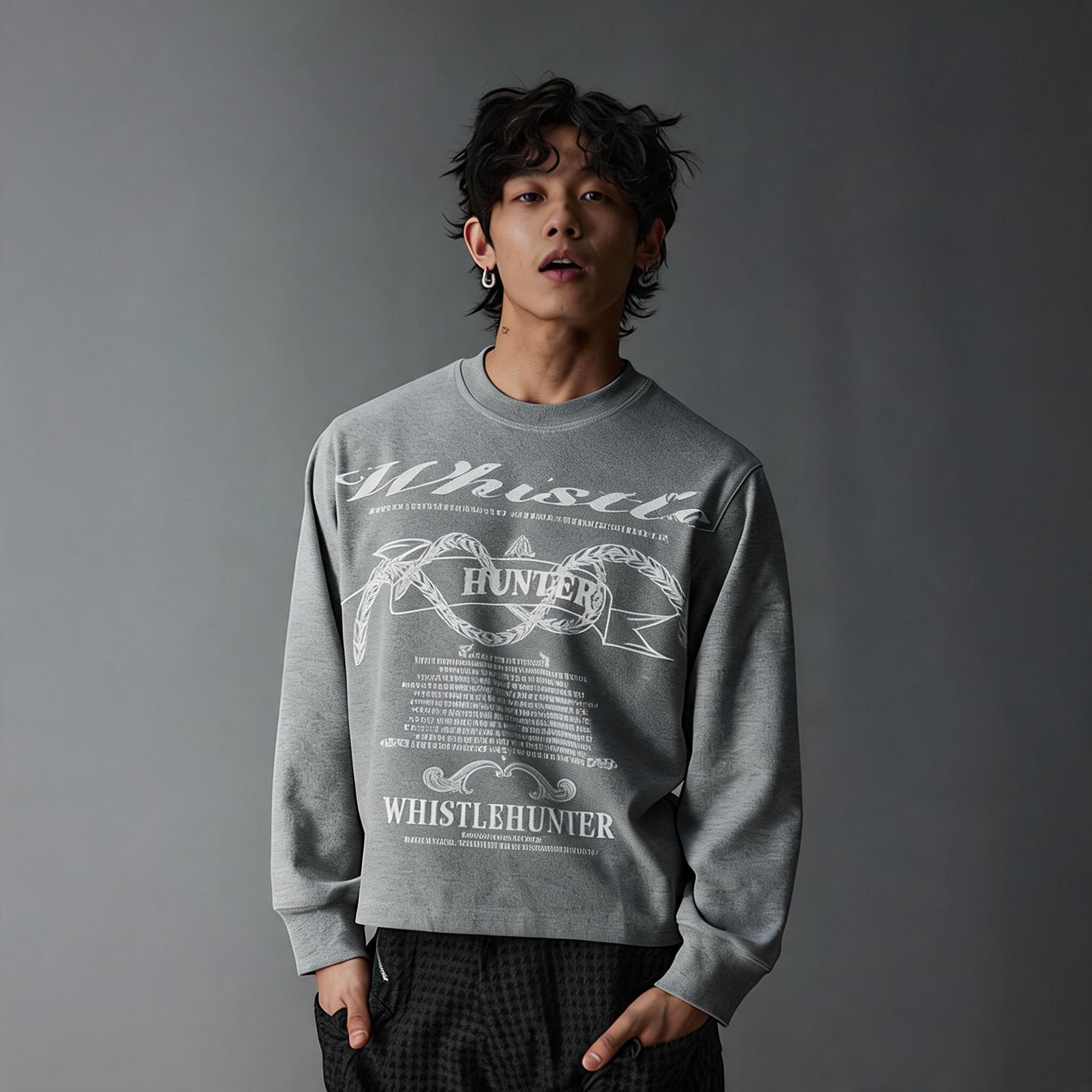 Cleanfit Couple Vintage Long-sleeve Wheat Tees
