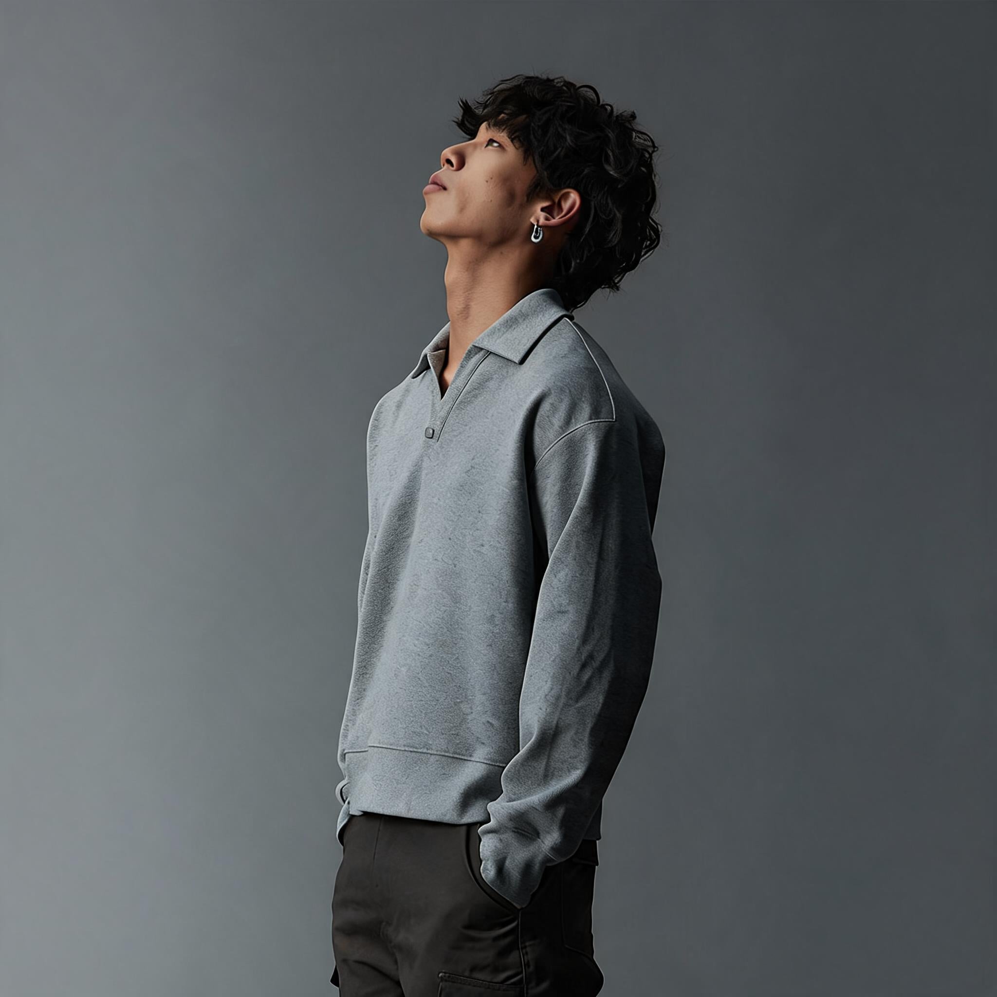 Two Tone Split Collar Polo Tees