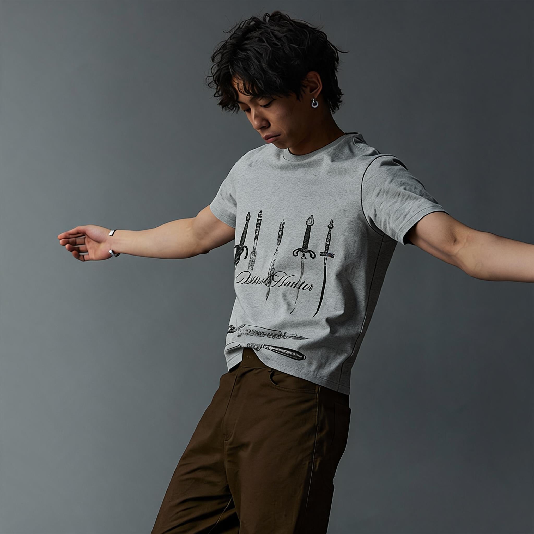 Slim Fit Vintage Print Tee