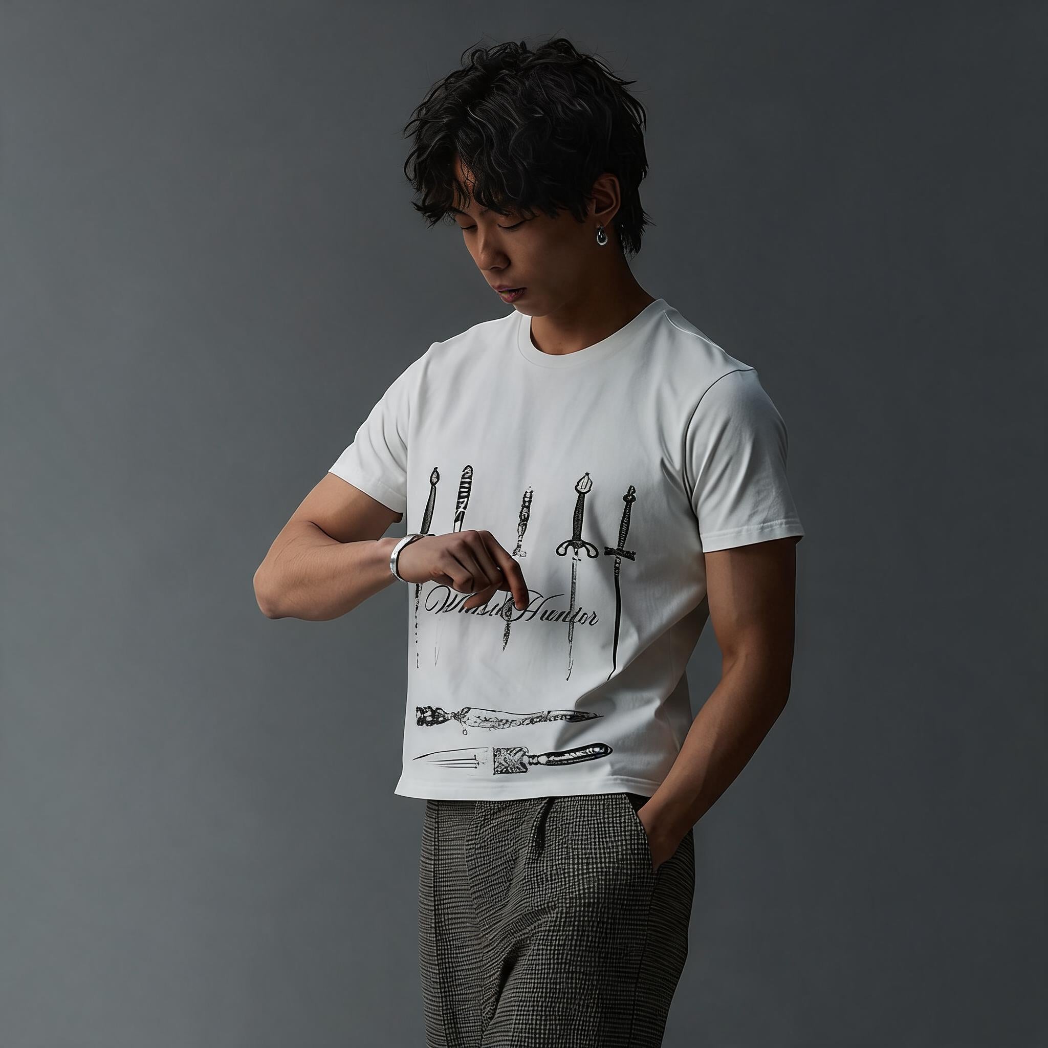 Slim Fit Vintage Print Tee