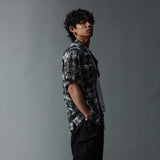 Unisex Cleanfit Multi-color Fringed Plaid Shirts