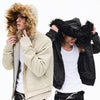 Men's Vintage Detachable Fur Hooded Jacket