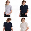 3-Tone Patchwork V-Neck Waffle Tee