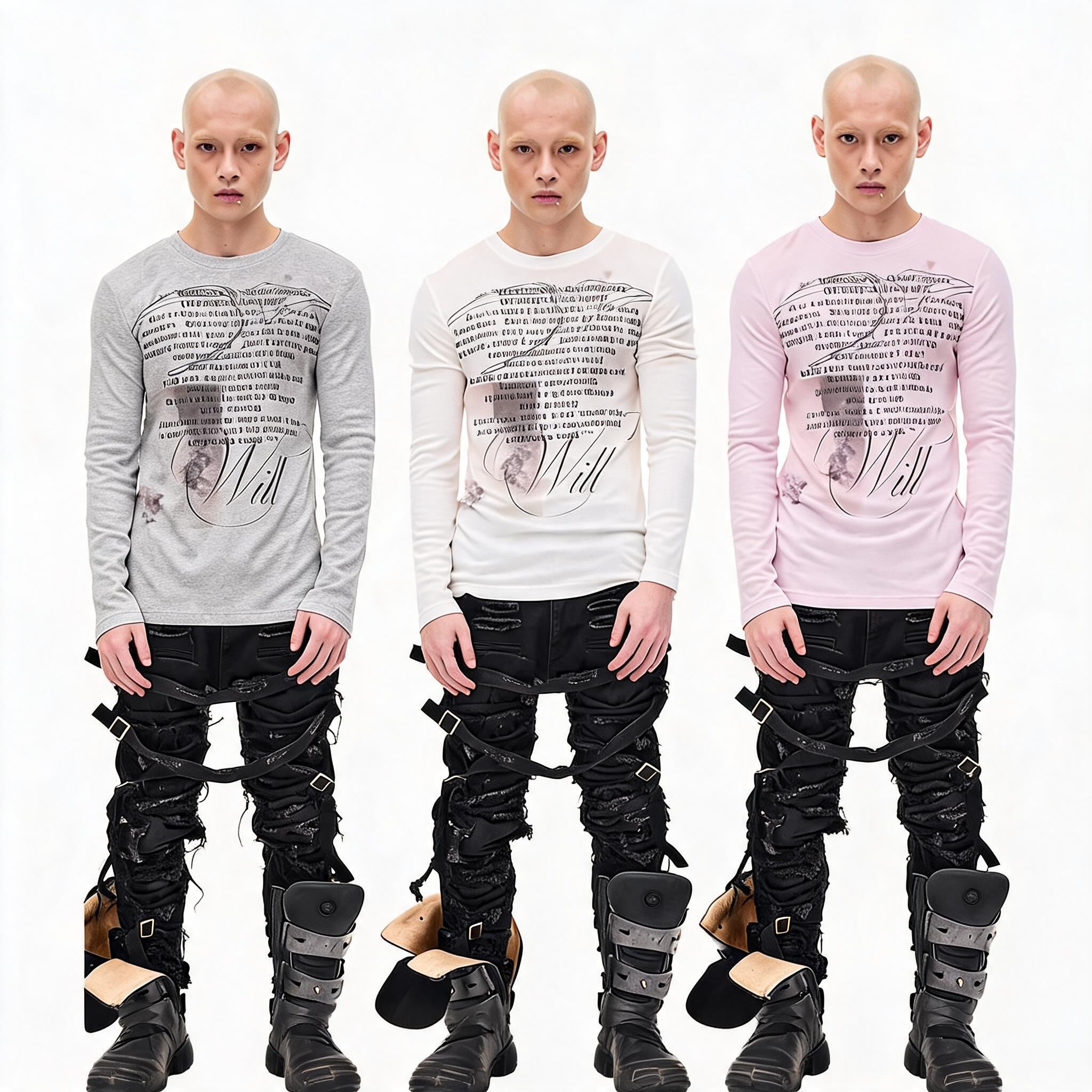 Opium Print Slim Stretchy Lyocell Tee