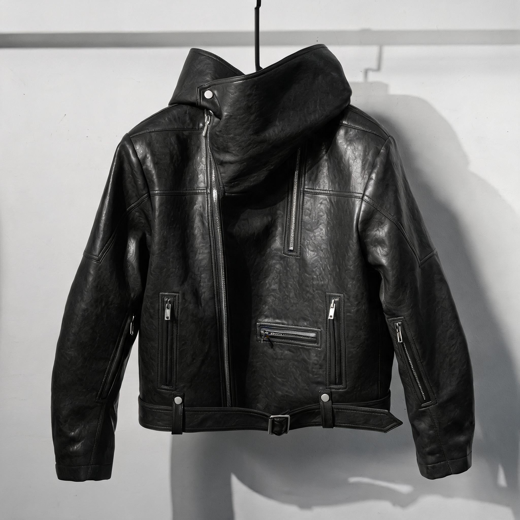 3M Collared Hooded Waxed Padded Jacket