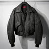 Distressed Boxy Two-Tone 3M Fleece Bomber