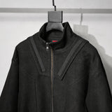 Australian Wool Stand Collar Puffer Jacket