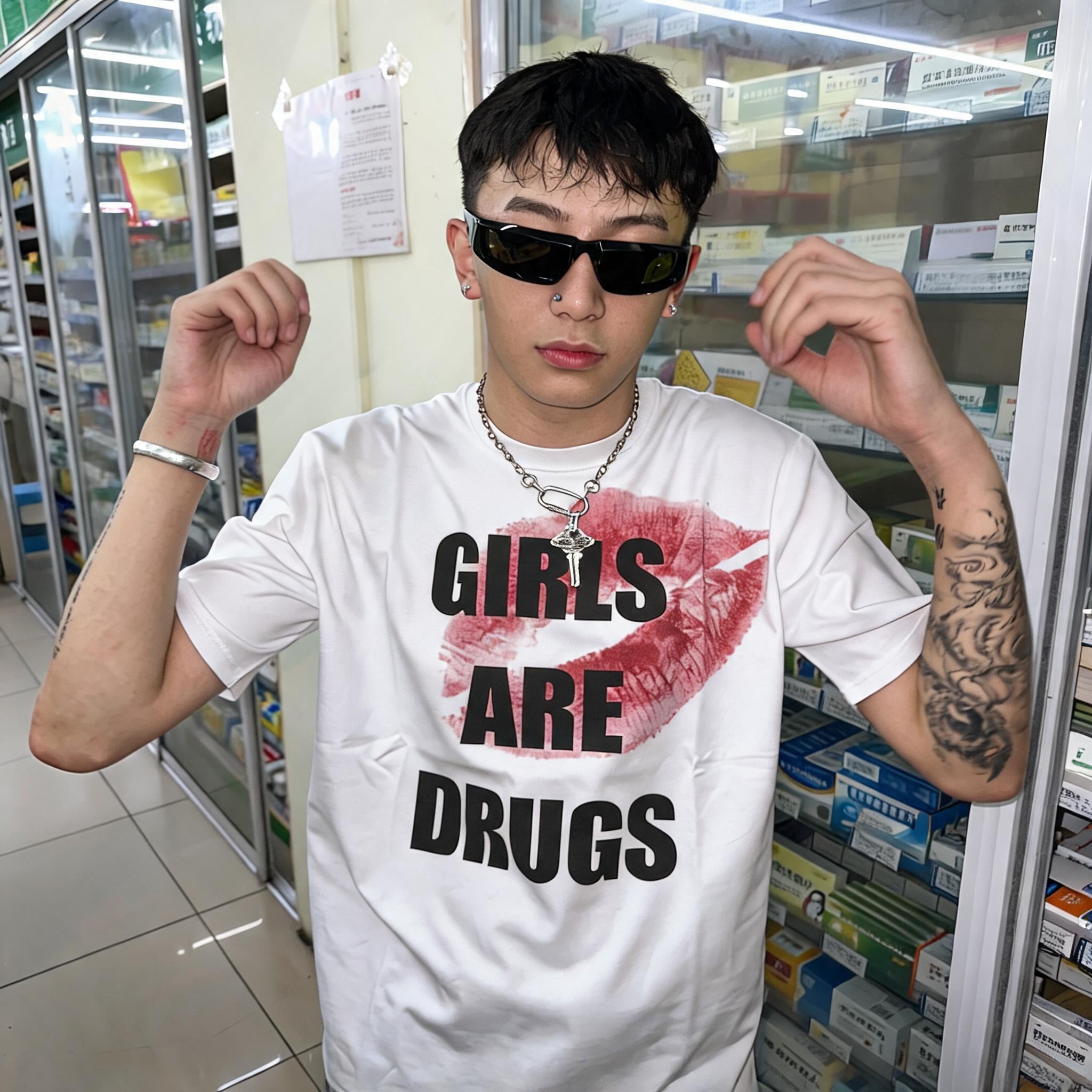 Girls Are Drugs Graphic Tee