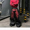 Reversible Dragon Embroidery Denim Jeans