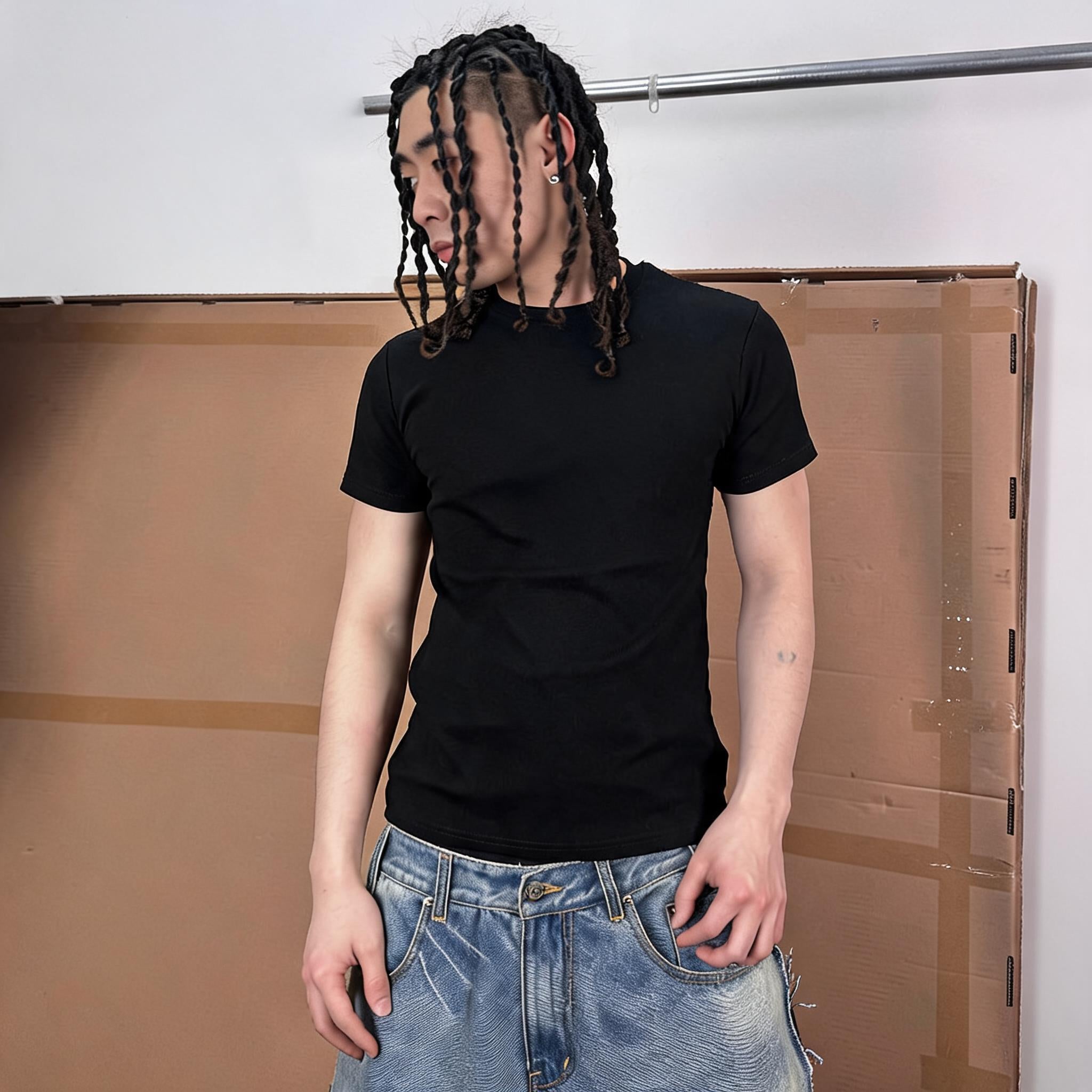 Slim Fit Letter Print Tee