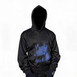 Slim Fit Mesh Zip-Up Hoodie